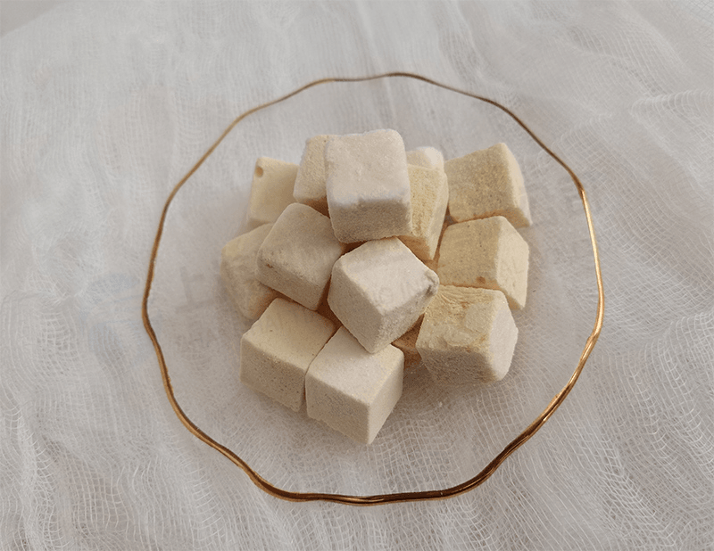 酸奶块冻干，食品冻干机应用于酸奶真空冷冻干燥